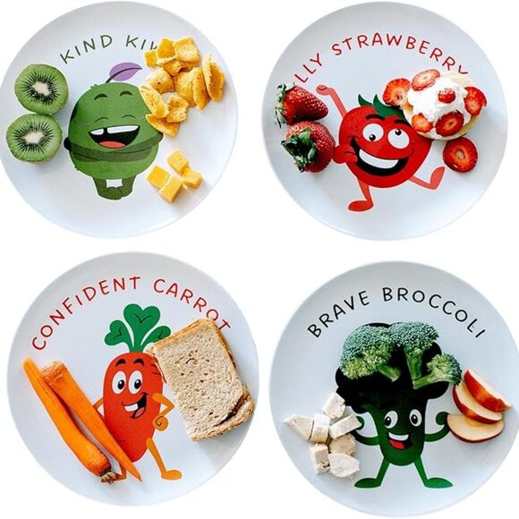 Playful Friends Kid Plates - Kids Healthy Mindset *NEW* - Picture 2 of 5